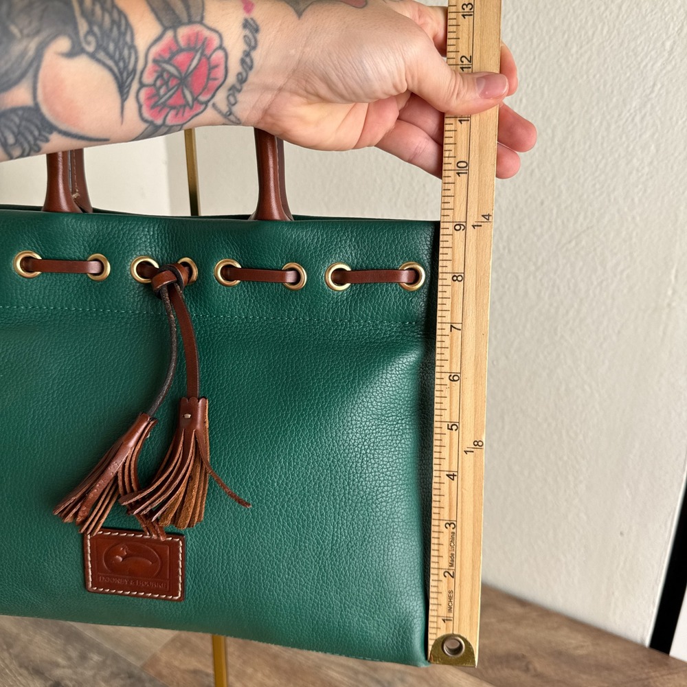 Dooney & Bourke Wakefield Tassel Tote Bag‎ Brown Trim - Picture 7 of 16